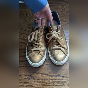 Veja Bronze Gold Sneaker USED $60